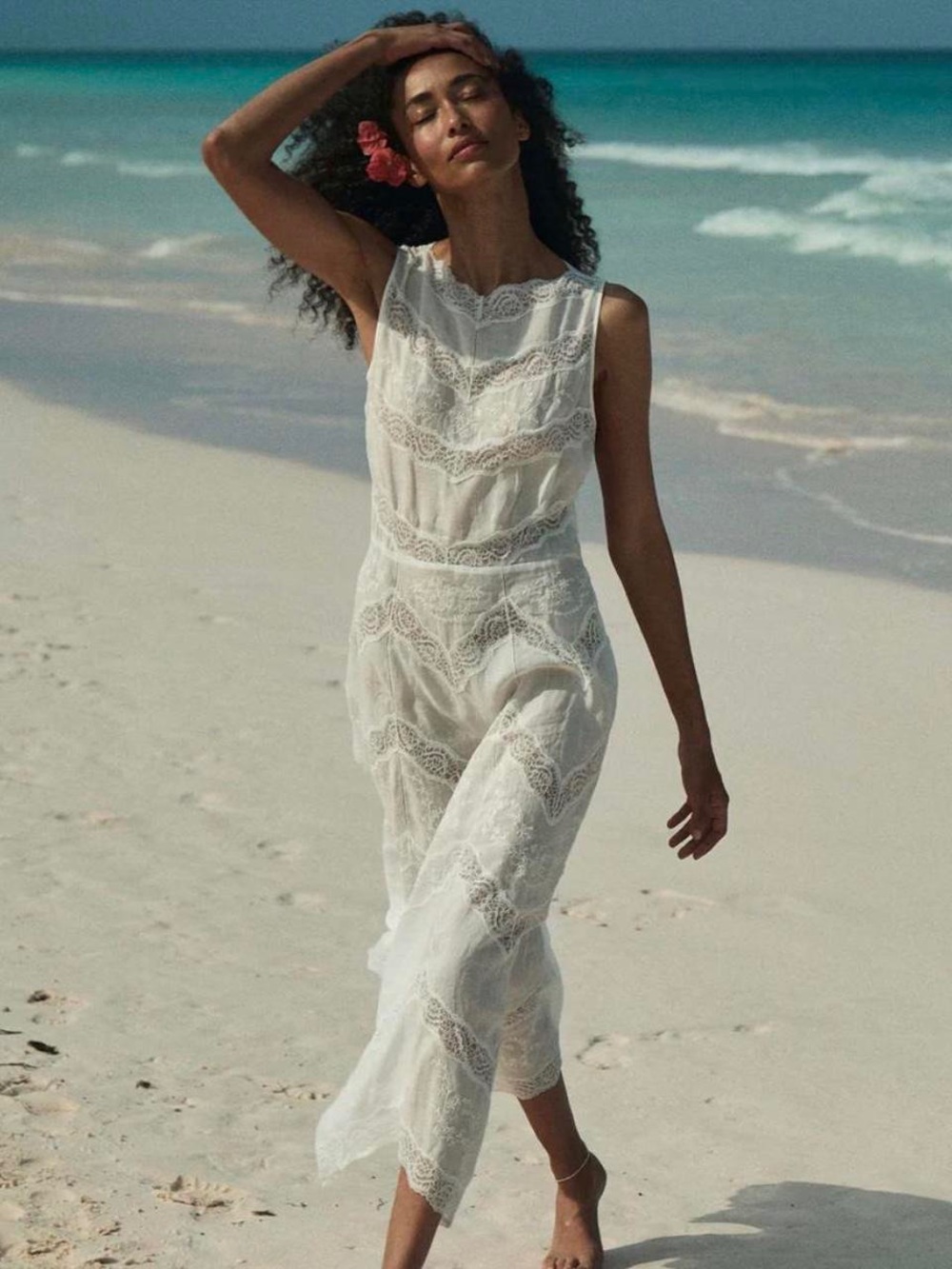 DÔEN Evanora Dress in Salt - Size M - Picture 2 of 6